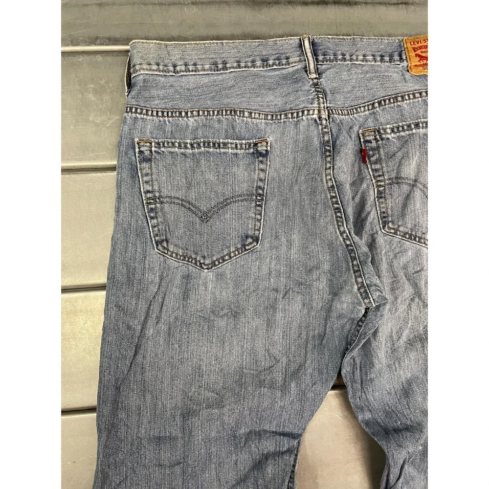 Levis 569 Loose Straight Jeans Mens 36x33 Blue‎ Medium Wash Denim